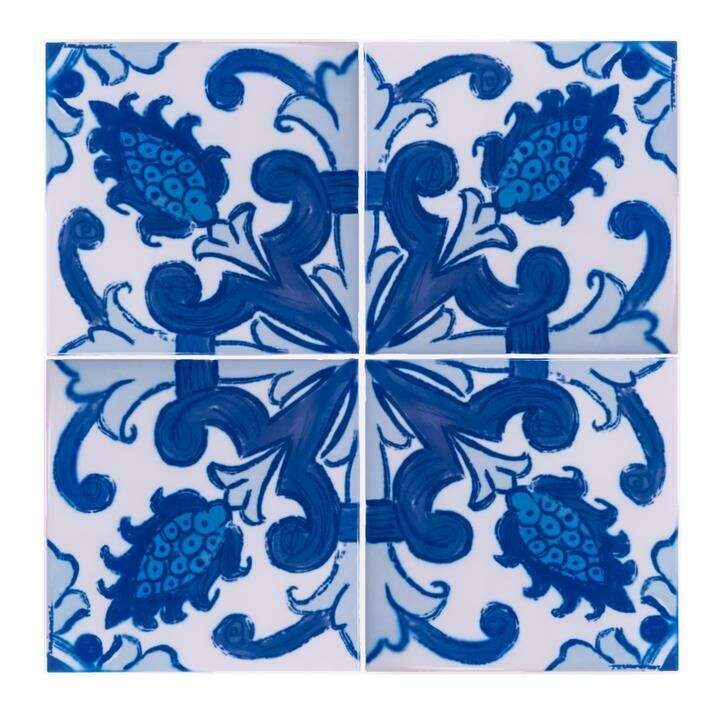 Azulejos Blooming (4 Tiles) (Ship Together Separate Box)