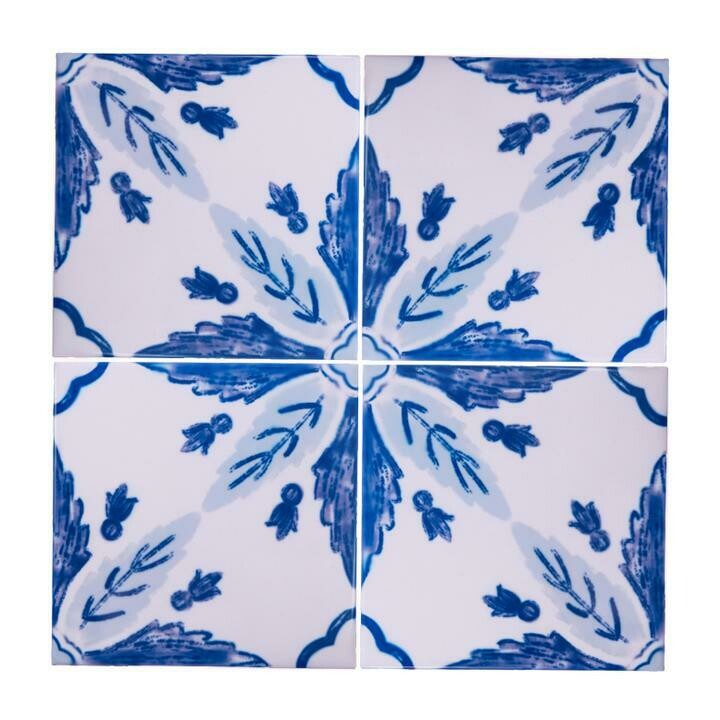 Azulejos Flor (4 Tiles) (Ship Together Separate Box)