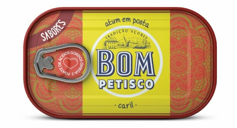 Bom Petisco Solid Tuna with (in Curry Sauce) (120 gr)
