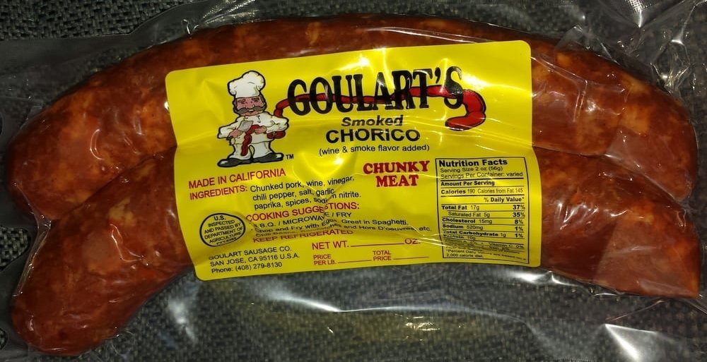 1 - 1.25 LBs - Goulart Chouriço Hot / (Spicy) (Azores Style)