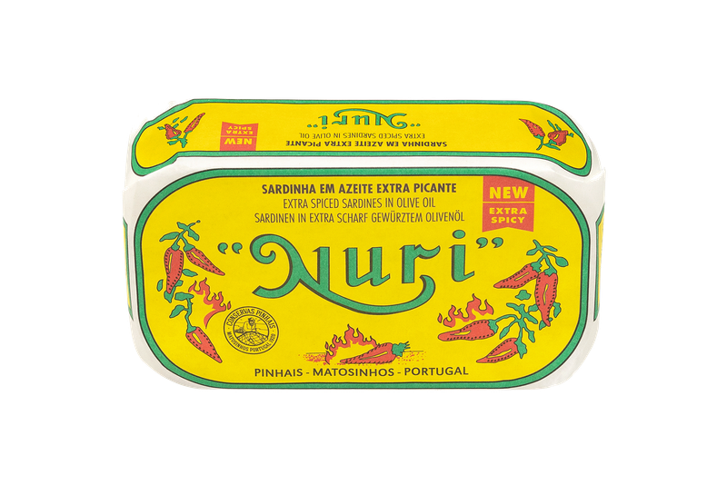 Nuri Portuguese EXTRA Spiced Sardines in Olive Oil (4.3 oz)