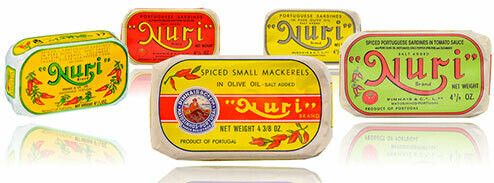 Nuri Portuguese Sardines (4.3 oz) Assorted [BULK] 66 Cans (Free Shipping this Item) EXPIRE 12 2031 &amp; ALSO, INCLUDES FREE TWO BOTTLES OF OLIVE OIL INCLUDED