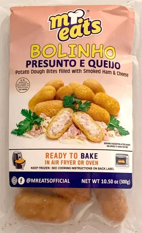 Mr Eats Bolinho de Ham &amp; Cheese 10 x 30g (Frozen)