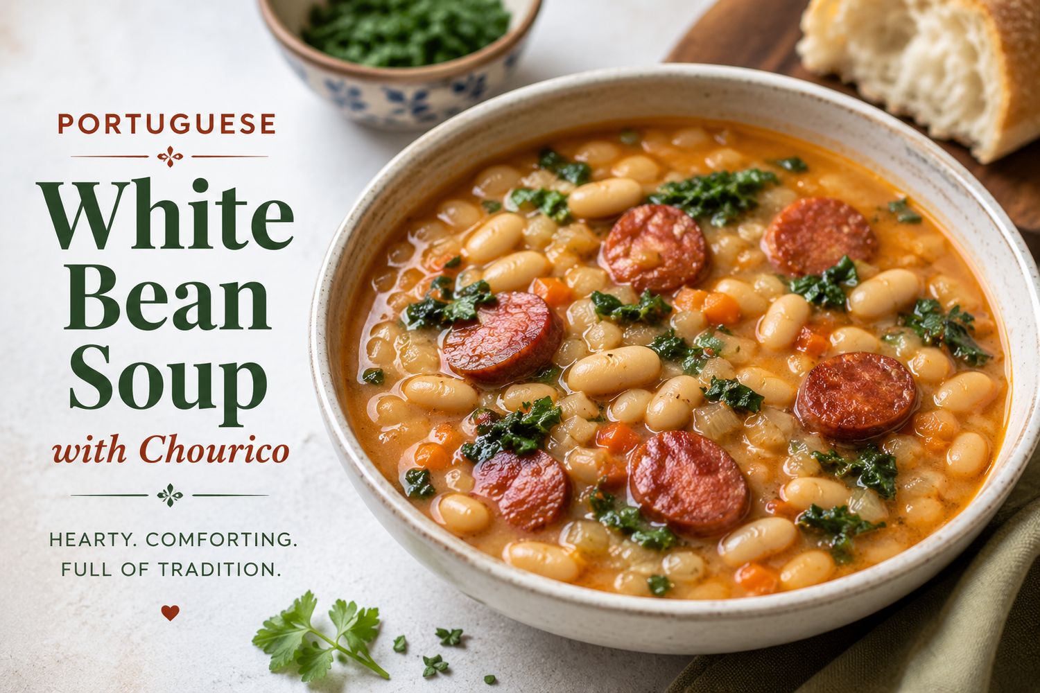Portuguese White Bean Soup (Serving 1 - 2)
