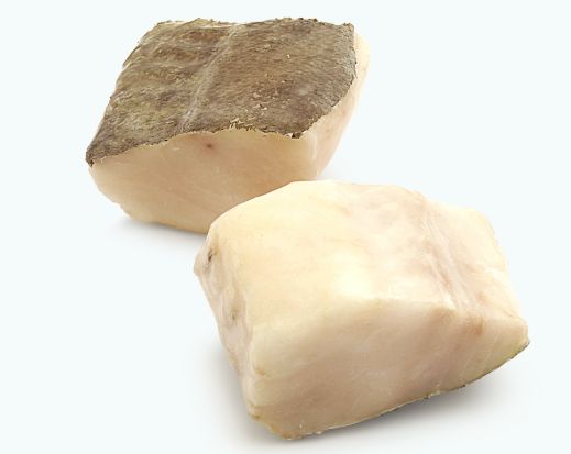 Dry Salted Cod (Bacalhau) with Skin/Bone (Cubes - Half Loins)