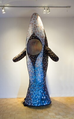 Whale - 30 feet tall - Acrylic on Denier Nylon and External Fan