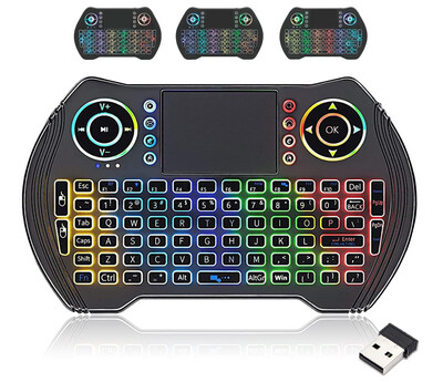 Mini Wireless Touch Keyboard | Handheld Remote,LED Backlit | Compatible with Android TV Box | Android Smart TV | TVquip IPTV