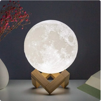 LED Night Light | 3D Night Light | Moon Lamp Battery Powered | Stand Starry Lamp Bedroom Decor Night Lights Kids Gift Moon Light | TVQuip