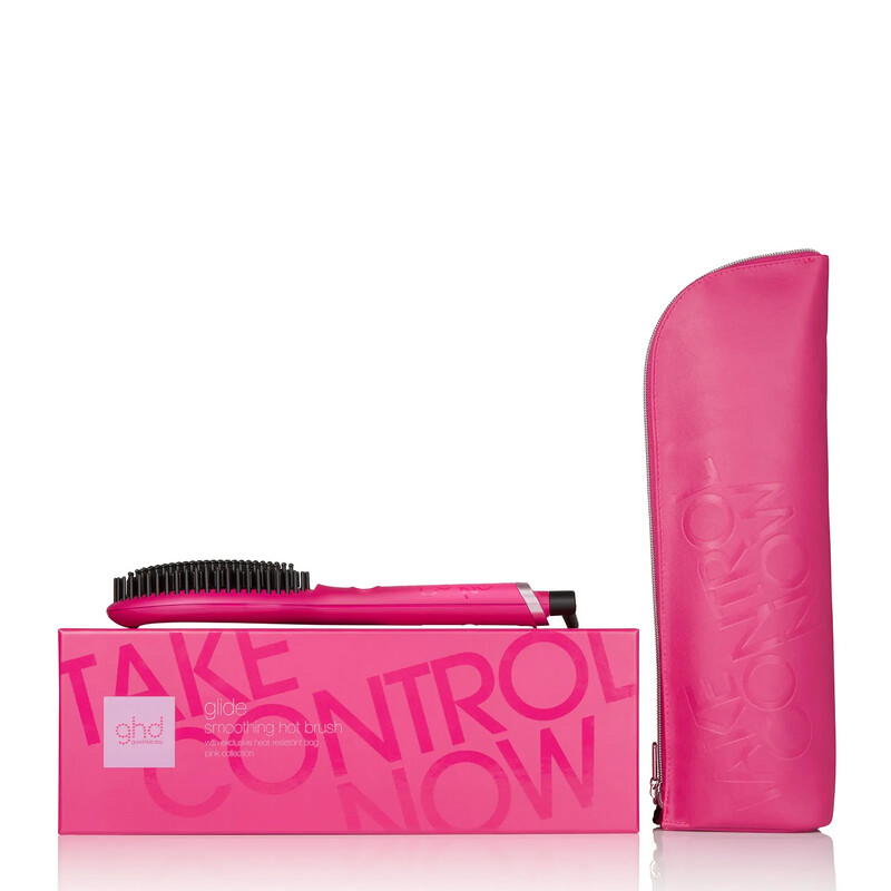 GHD Glide Smoothing Hot Brush Pink