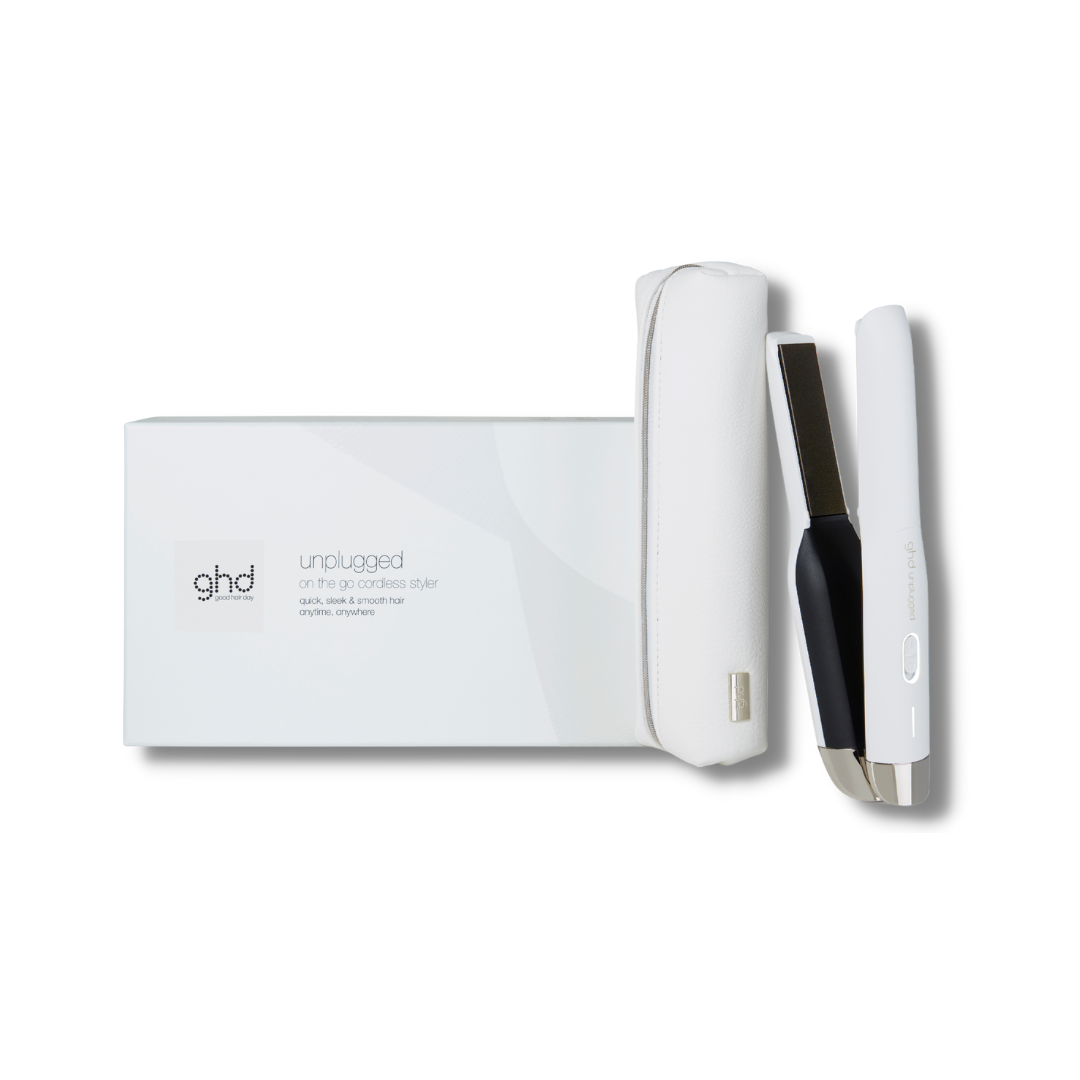GHD Unplugged Cordless Styler White
