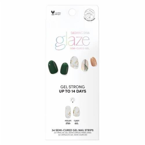Dashing Diva Glaze Semi-Cured Gel Abstract Ivy