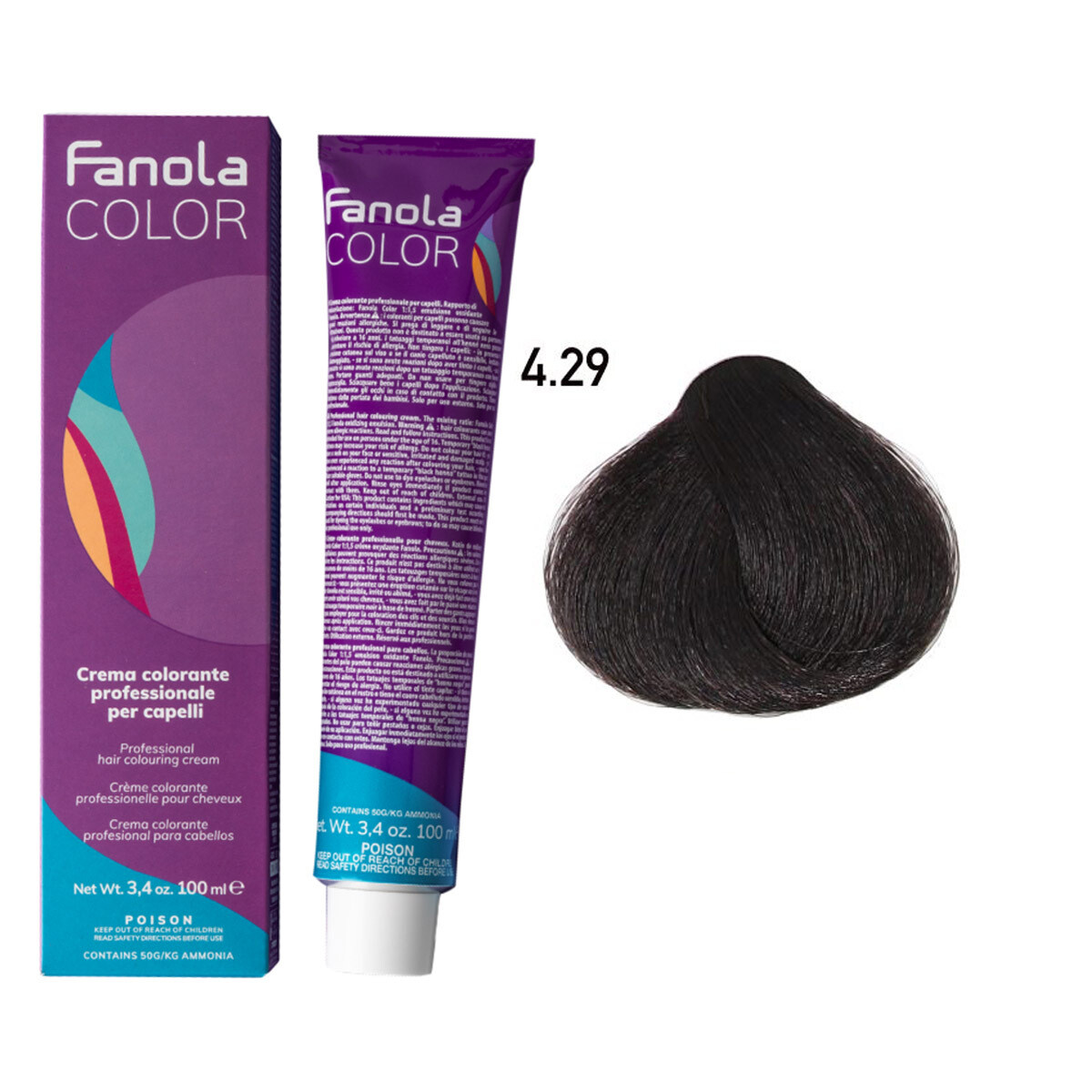 Fanola Hair Color 4.29 100ml