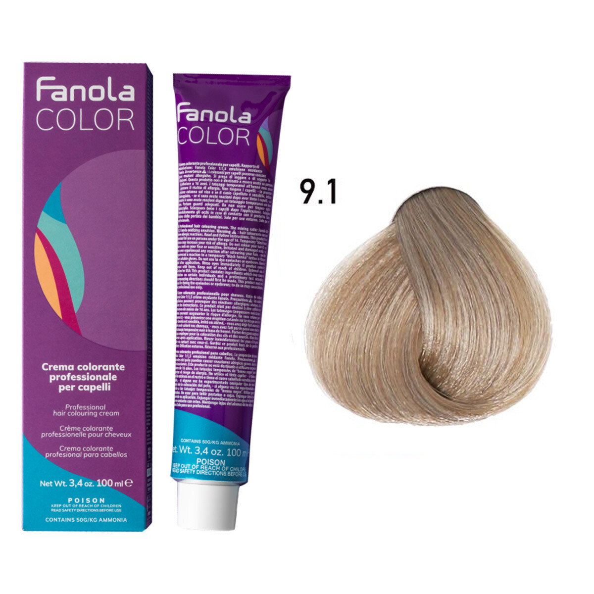 Fanola Hair Color 9.1 100ml