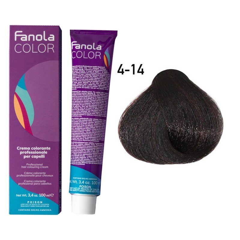 Fanola Hair Color 4.14  100ml