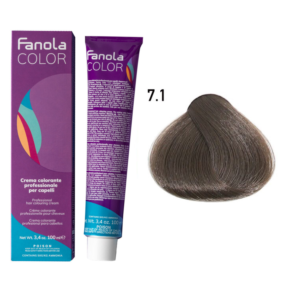 Fanola Hair Color 7.1 100ml