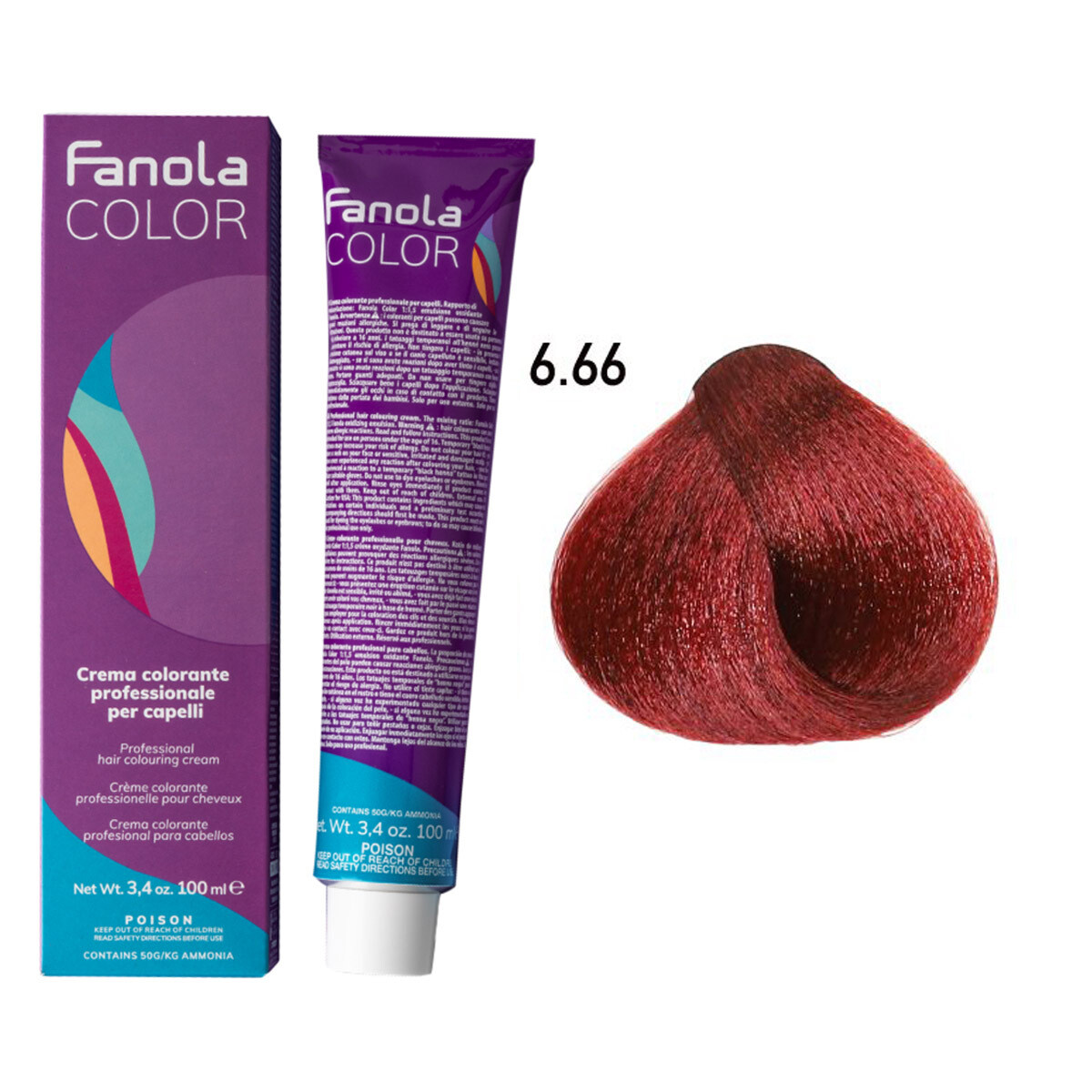 Fanola Hair Color 6.66 100ml