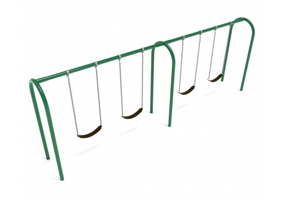 Arch Post Two Bay Swing Set