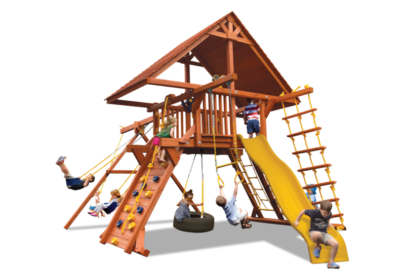 Deluxe Playcenter w/ Wood Roof