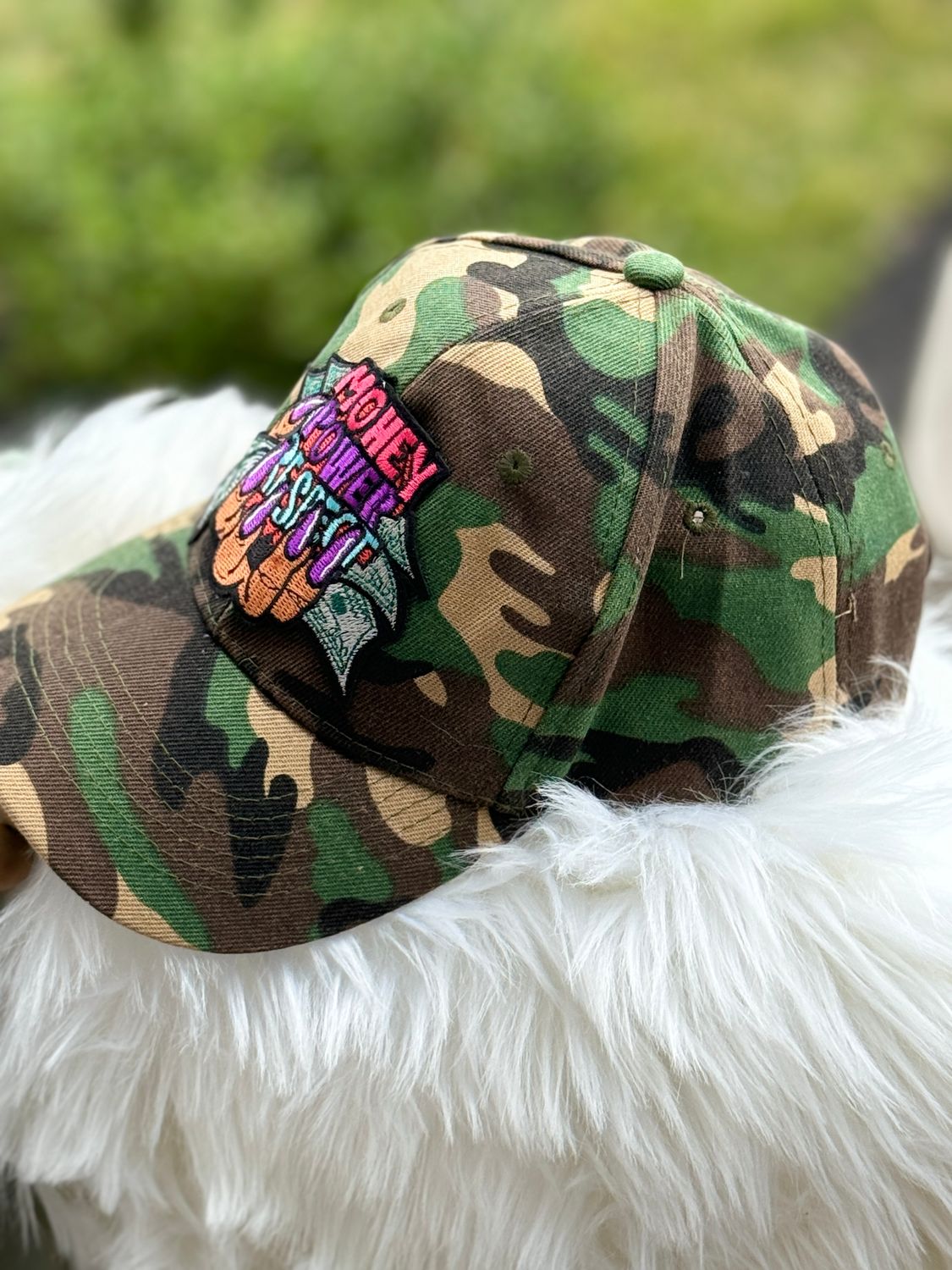 PATCHWORKZ: Trucker camo hat with patch