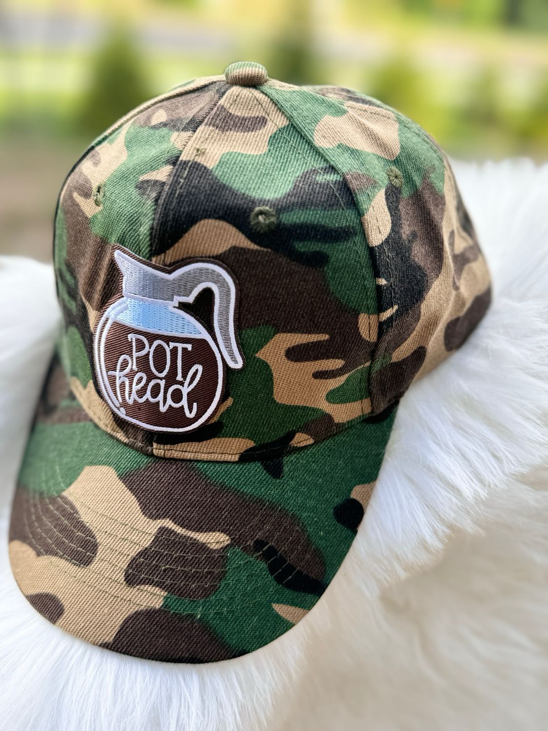 PATCHWORKZ: Camo Trucker Hat With Patch