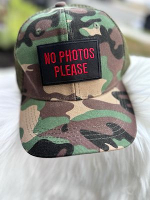 PATCHWORKZ: Camo Canvas Trucker Baseball Cap With Interchangeable Patch.