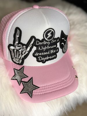 PATCHWORKZ: soft foam trucker hat with themed patches