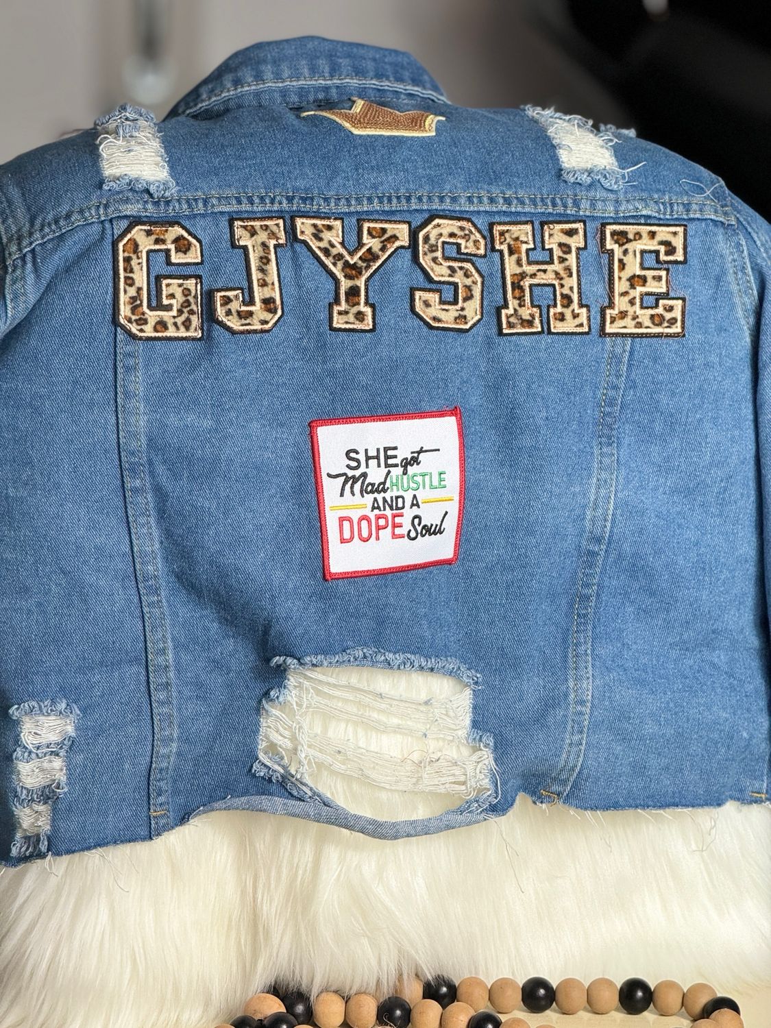 PATCHWORZ : Damaged denim Customized Jacket