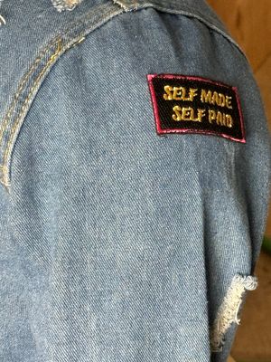 PATCHWORZ : Damaged denim Customized Jacket