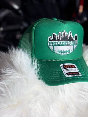 PATCHWORKZ: Otto Brand soft foam hat with snapback and mesh with patch, Eagles themed
