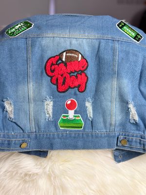 PATCWORKZ: Toddler customized gamer denim jacket