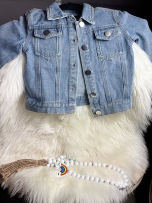PATCHWORKZ: Toddler denim disney themed jacket customized