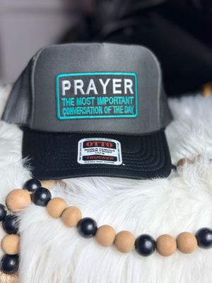PATCHWORKZ: Otto brand soft foam trucker hat with snapback and mesh with patch