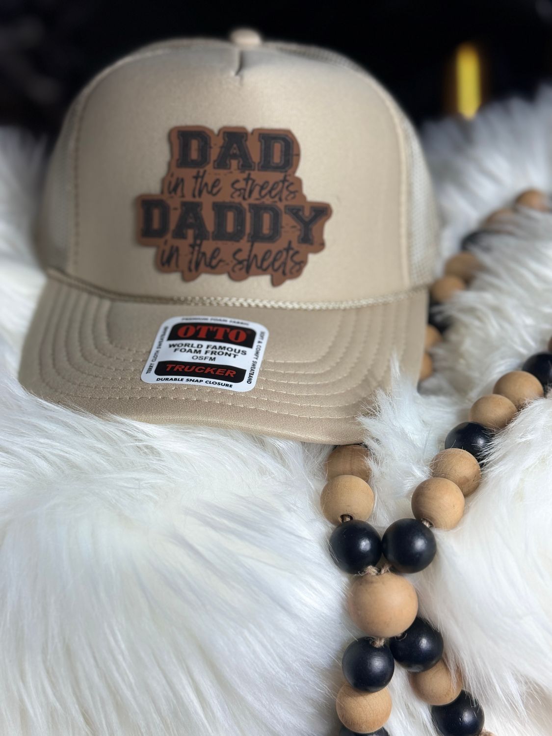 PATCHWORKZ: Otto brand soft foam trucker hat with snapback and mesh with patch