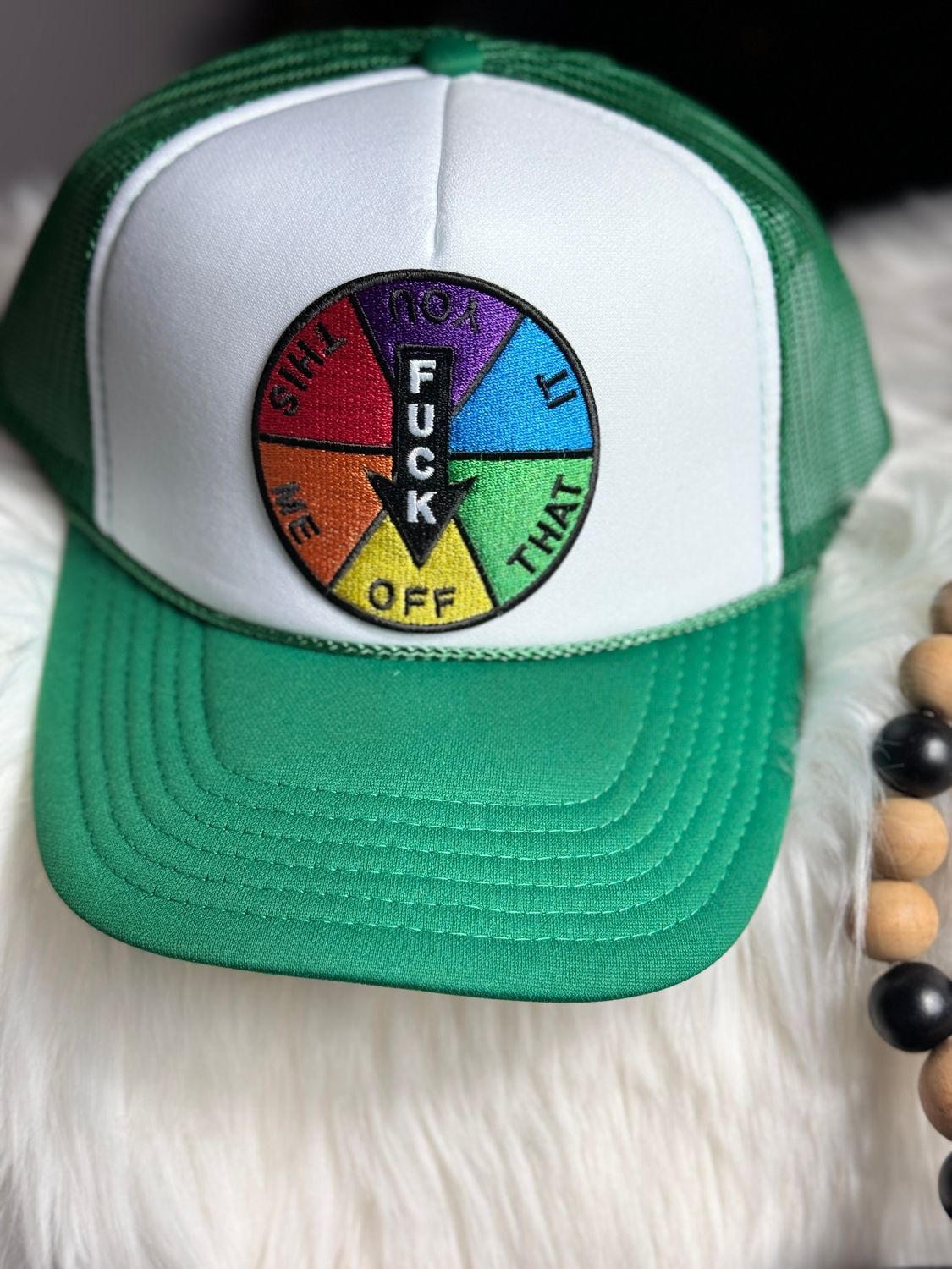 PATCHWORKZ: Otto brand soft form trucker hat with adult patch