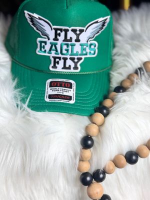 PATCHWORKZ: Otto brand soft foam trucker hat with snapback and mesh with Eagles theme