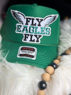 PATCHWORKZ: Otto brand soft foam trucker hat with snapback and mesh with Eagles theme