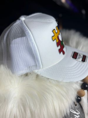 PATCHWORKZ: Otto brand soft foam trucker hat with snapback and mesh with Autism awareness patch