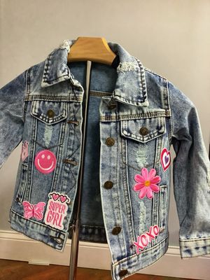 PAT HWORKZ: Girl DTF and Patched Demin Jacket
