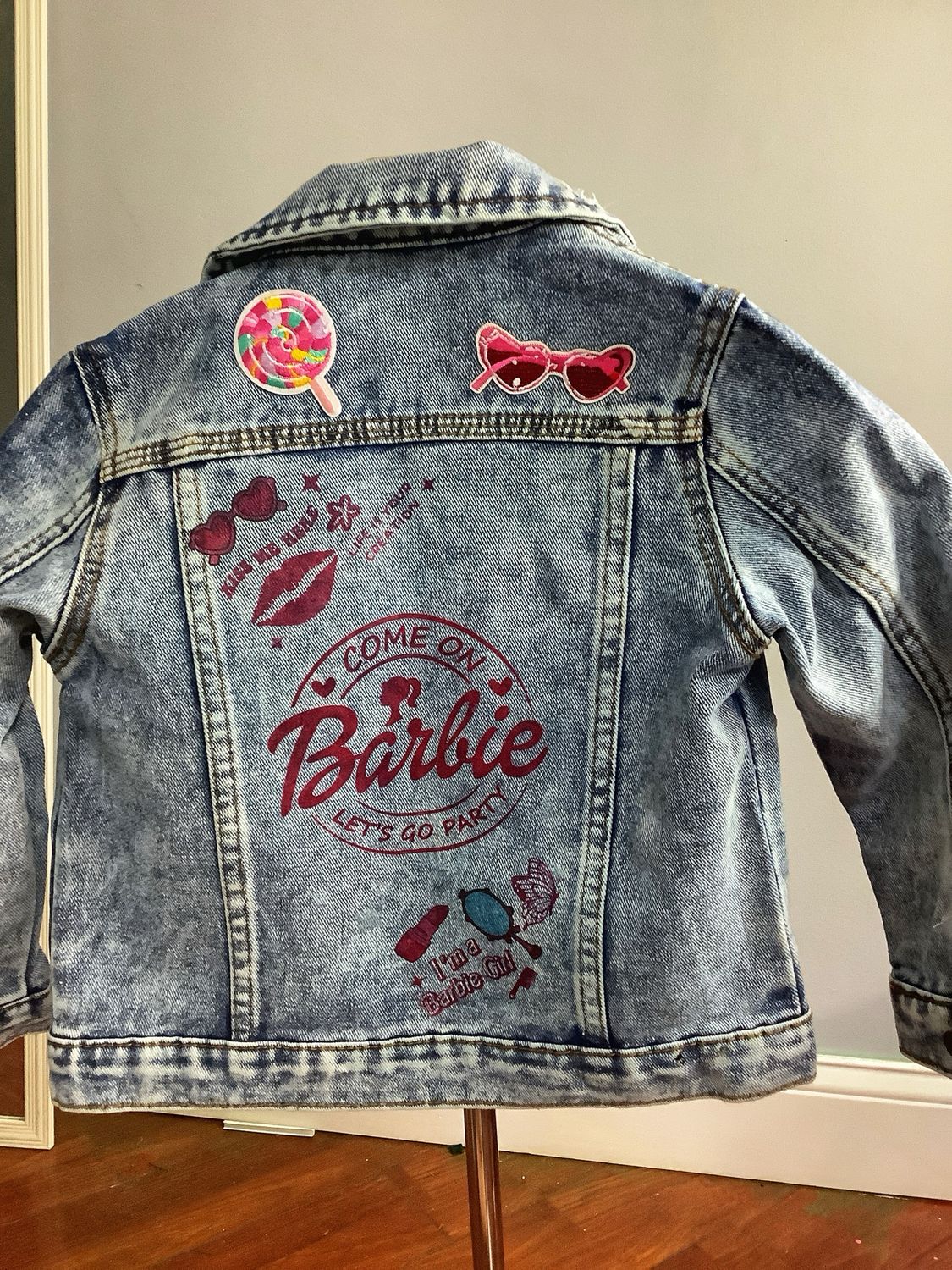 PAT HWORKZ: Girl DTF and Patched Demin Jacket