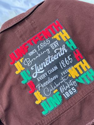 Juneteenth Celebration Patched Jacket