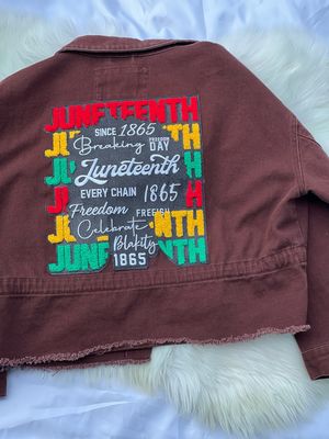 Juneteenth Celebration Patched Jacket