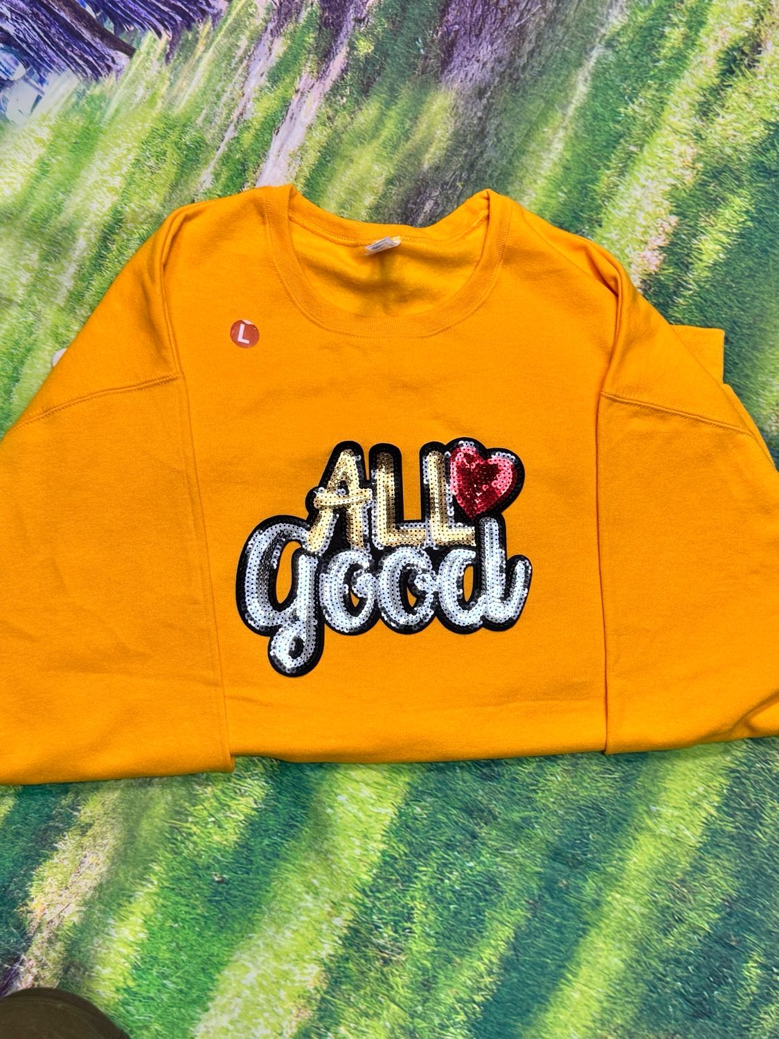 Gildan Soft Medium Weight Sweatshirts With Sewn On Chenille Patches