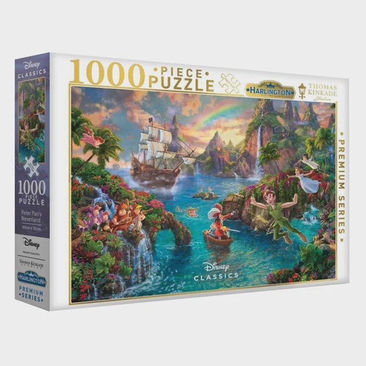 Harlington Thomas Kinkade PQ Disney Peter Pan's Neverland 1000 pieces