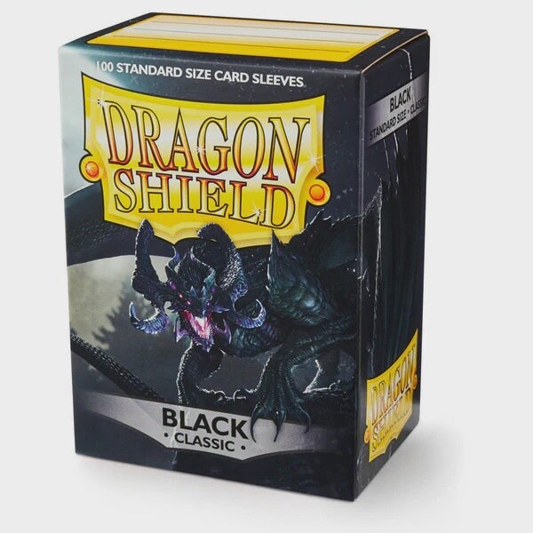 Dragon Shield Sleeves Standard Size 100pk - Classic Black