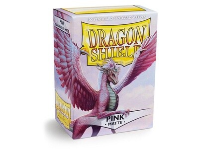 Dragon Shield Sleeves Standard Size 100pk - Matte Pink