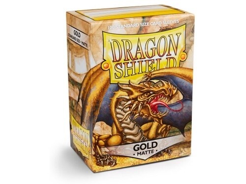 Dragon Shield Sleeves Standard Size 100pk - Matte Gold