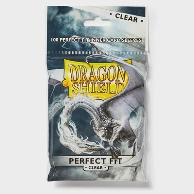 Dragon Shield: Standard Size 100pk Inner Sleeves - Perfect Fit Clear