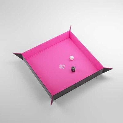 Magnetic Dice Tray Square: Black/Pink