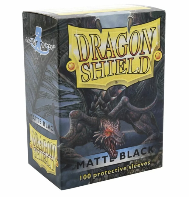 Dragon Shield Sleeves Standard Size 100pk - Black Matte
