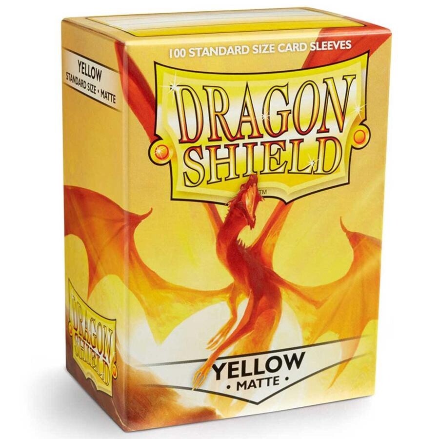 Dragon Shield Sleeves Standard Size 100pk - Matte Yellow